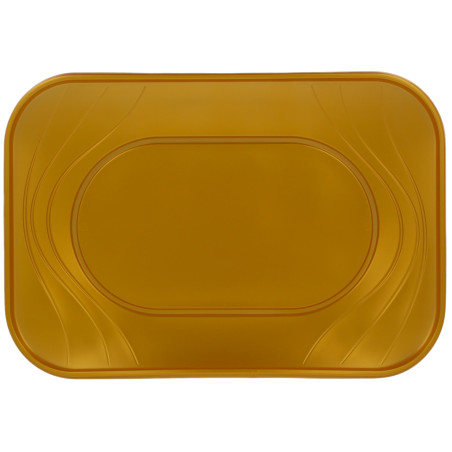 Plastiktablett PP "X-Table" Gold 33x23cm (60 Stück)