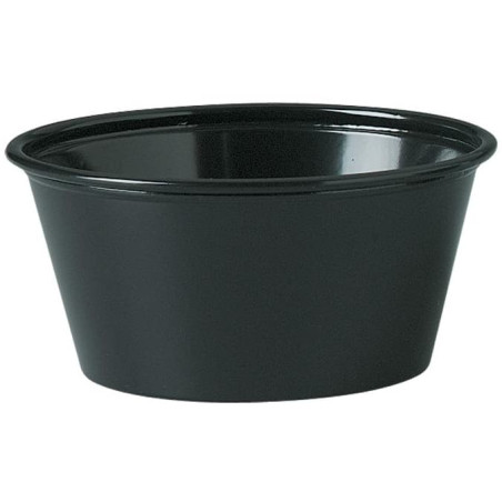 Dressingbecher PS Schwarz 100ml Ø7,5cm (250 Stück)