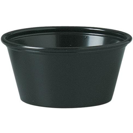 Dressingbecher PS Schwarz 60ml Ø6,6cm (2500 Stück)