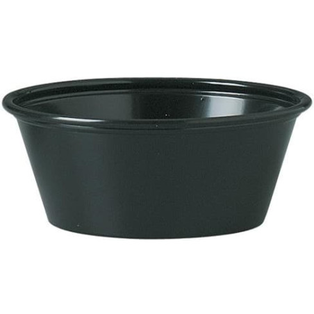 Dressingbecher PS Schwarz 44ml Ø6,6cm (250 Stück)