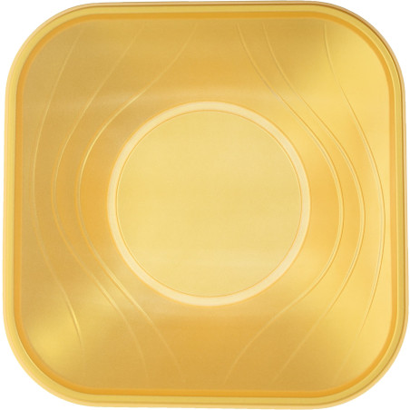 Plastikschale PP "X-Table" Gold 18x18cm (120 Stück)