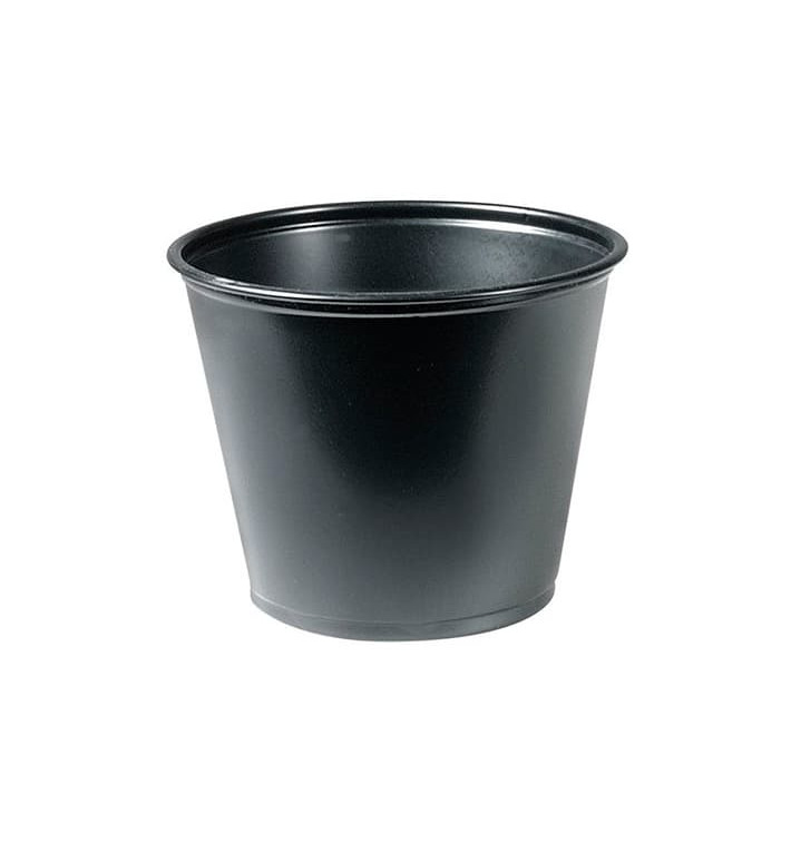 Dressingbecher PP für Soβen Schwarz 165ml Ø73mm (2.500 Stück)