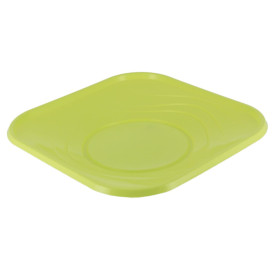 Plastikteller PP "X-Table" Platz flach Lime 180mm (120 Stück)