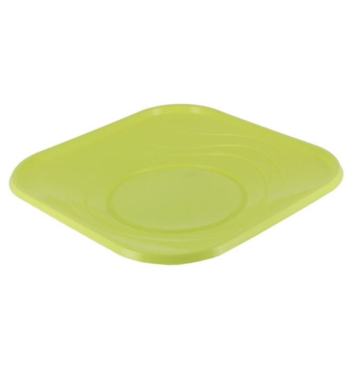 Plastikteller PP "X-Table" Platz flach Lime 180mm (120 Stück)