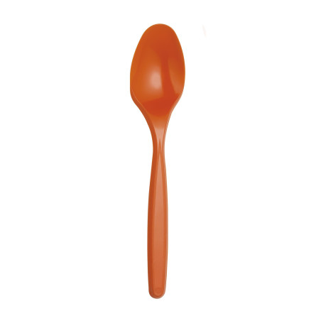 Kleiner Plastiklöffel Orange PS 120mm (1200 Stück)