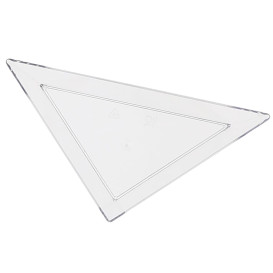 Transp. Plastik Teller Dreieckig 5x10cm (576 Einh.)