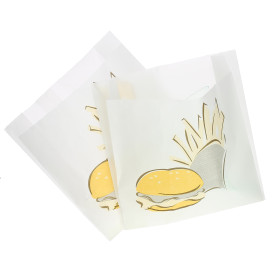 Burgerpapier fettdicht 15+5x16cm (100 Stück)