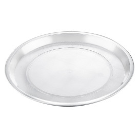 Serviertablett Plastik Tray Transp. Ø32cm (5 Stück)