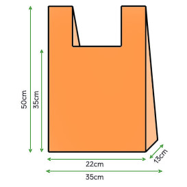 Hemdchenbeutel Orange 35x50cm (5000 Stück)