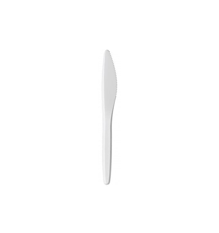 Plastikmesser "Luxury" weiß 175mm (2.000 Stück)