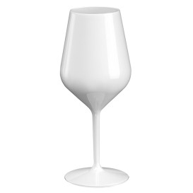Sektflöte für Wein Tritan Wiederverwendbar weiß 470ml (1 Stück)