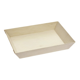 Tablett aus Holz 18x13x2,8cm 500ml (100 Stück)