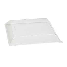 Plastikdeckel PET Transparent 23x23cm (100 Stück)