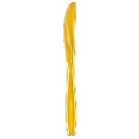 Plastikmesser PS Premium Gold 190mm (50 Stück)