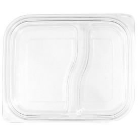 Deckel Flach für Plastikbehälter PET 18x15cm (75 Stück)