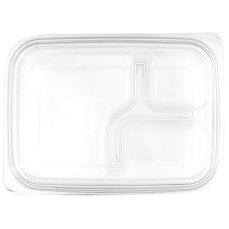 Deckel Flach für Plastikbehälter PET 22x16cm (75 Stück)