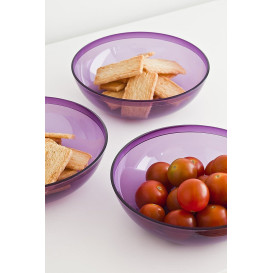 Plastikschale aubergine 400ml/14cm (60 Stück)