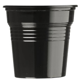 Plastikbecher PS Schwarz 80ml Ø5,7cm (1500 Stück)