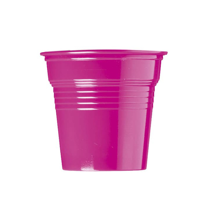 Plastikbecher PS Fuchsie 80ml Ø5,7cm (50 Stück)