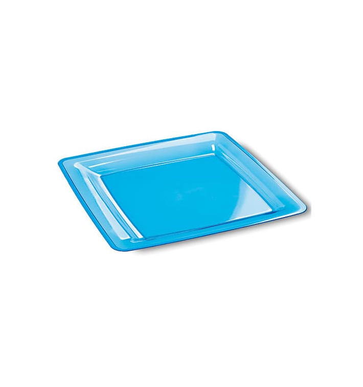 Plato Plastico Rigido Transparente Cristal de 18 cm (108 Uds)