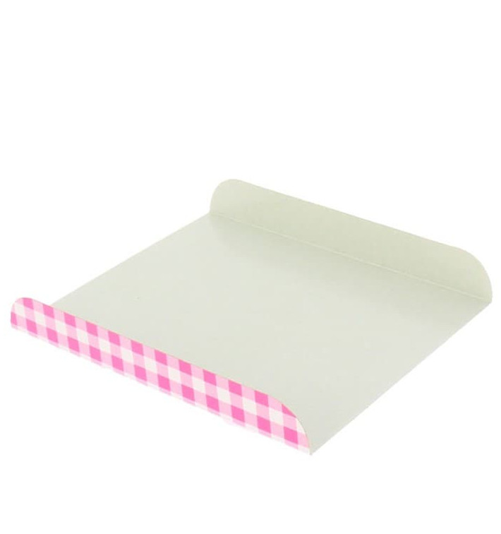 Pappschale pink für Waffeln 15x13x2 cm (2.000 Stück)