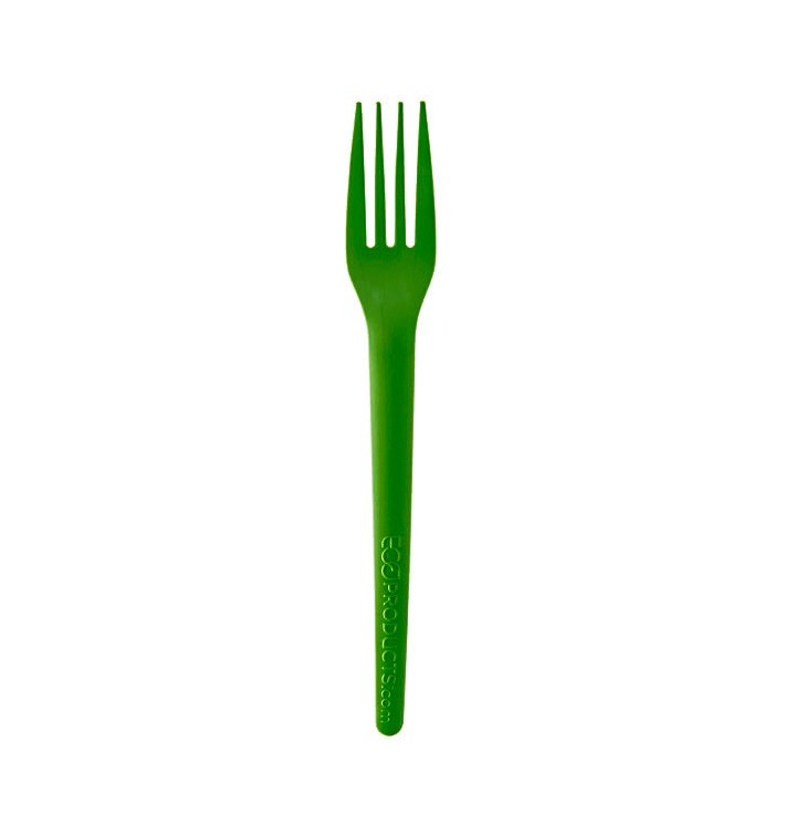 Bio Gabel kompostierbar CPLA Grün 17,0 cm (1.000 Stück)