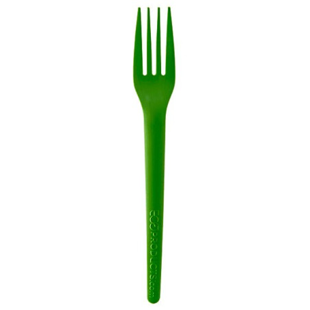 Bio Gabel kompostierbar CPLA Grün 17,0 cm (1.000 Stück)