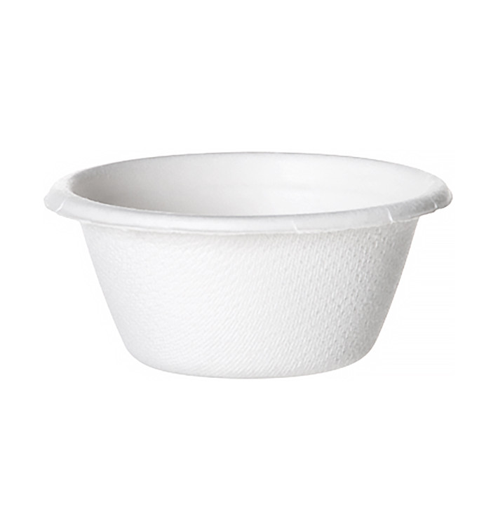 Soβenbecher aus Zuckerrohr Bagasse Weiß 60ml (2500 Stück)