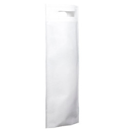 Tragetashe Heissgesiegelt mit Bondenfalte Weiss 17x40+10cm 80g (25 Stück)