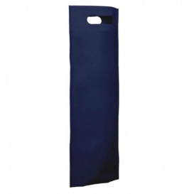 Tragetashe Heissgesiegelt mit Bondenfalte Marinblau 17x40+10cm 80g (25 Stück)