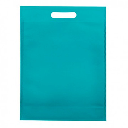 Vliesstofftasche Gestanzten Griffen Aquamarinblau 30+10x40cm (25 Stück)