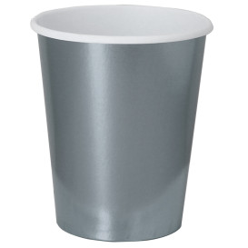 Becher to go Karton Silber 9 Oz/240ml "Party" (300 Stück)