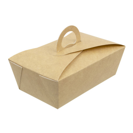 SnackBox Amerikanische "Doggy Bag" Kraft 16x9,5x6cm (200 Stück)