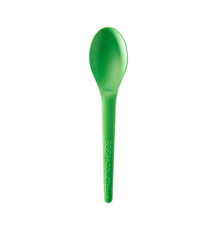 Bio Löffel kompostierbar CPLA Grün 15,0 cm (50 Stück)