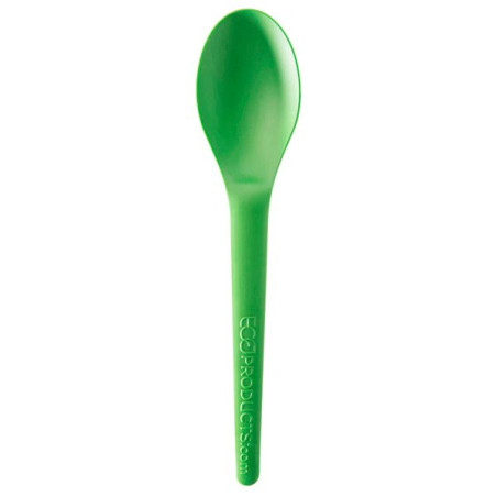 Teelöffel Maisstärke CPLA Grüner 12 cm (2000 Stück)