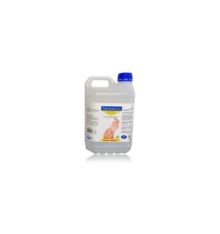 Antibakterielles hydroalkoholisches Sanitärgel 5000ml (4 Stück)