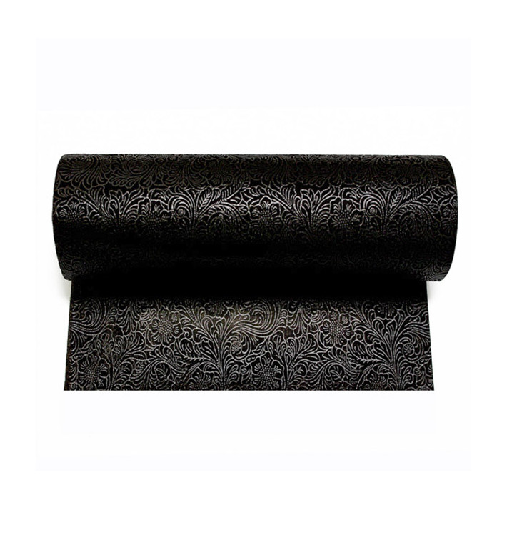 Rolltischdecke Non Woven PLUS Schwarz 0,4x50m P30cm (1 Stück)