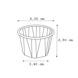 Eisbecher aus Plissiertem KraftPapier 30ml (5000 Stück)