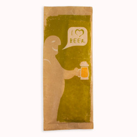 PapierBesteckumschlag mit Servietten "I Love Beer" (125 Stück)