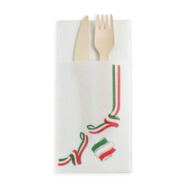 Bestecktaschen Italia 40x40cm (30 Stück)