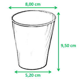 Plastikbecher PP "X-Table" Lime 320ml (128 Stück)