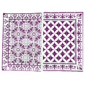 Tischsets Papier 30x40cm "Alhambra" Violett 50g/m² (1000 Stück)