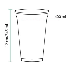 Becher PET 545 ml Ø9,8cm (50 Stück)