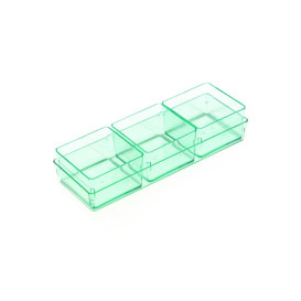 Serviertablett Plastik "Water Green" 13,1x4,6 cm (288 Stück)