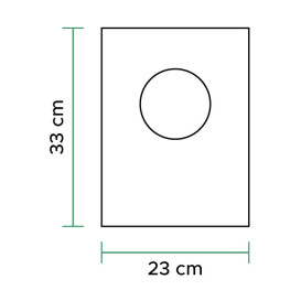 Flachbeutel Markt Block 100% Bio-abbaubar 23x33cm (3.000 Stück)