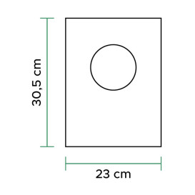 Flachbeutel Markt 100% bio-abbaubar 23x30,5cm (100 Stück)