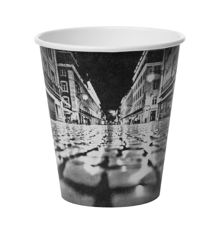 Karton Kaffeebecher "Parisian" 6Oz/180ml Ø8,0cm (50 Stück)