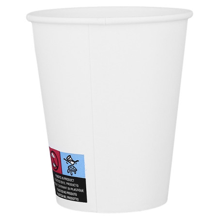 Kaffeebecher weiß ECO 8Oz/240ml Ø8cm (50 Stück)