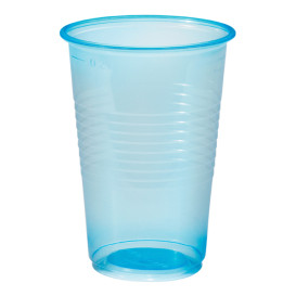 Plastikbecher PP Blau Transparent 230ml (100 Stück)