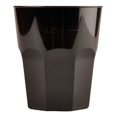 Wiederverwendbarer Unzerbrechlicher Becher Cocktail PP Schwarz 350ml (420 Stück)